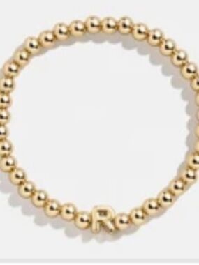 BAUBLEBAR Gold Beaded Pisa Bracelet R Initial